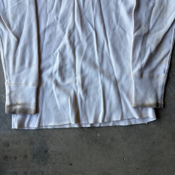 VINTAGE Y2K CARHARTT WAFFLE KNIT LONG SLEEVE THERMAL WARM FALL WINTER MEN MEDIUM - Picture 6 of 6